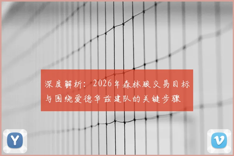 深度解析：2026年森林狼交易目标与围绕爱德华兹建队的关键步骤